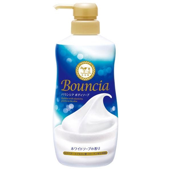 バウンシア ボディソープ ホワイトソープの香り ポンプ 液体タイプ（480ｍL）/ 牛乳石鹸｜matinozakka