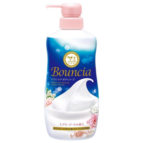 バウンシア ボディソープ エアリーブーケの香り ポンプ 液体タイプ（480ｍL）/ 牛乳石鹸｜matinozakka