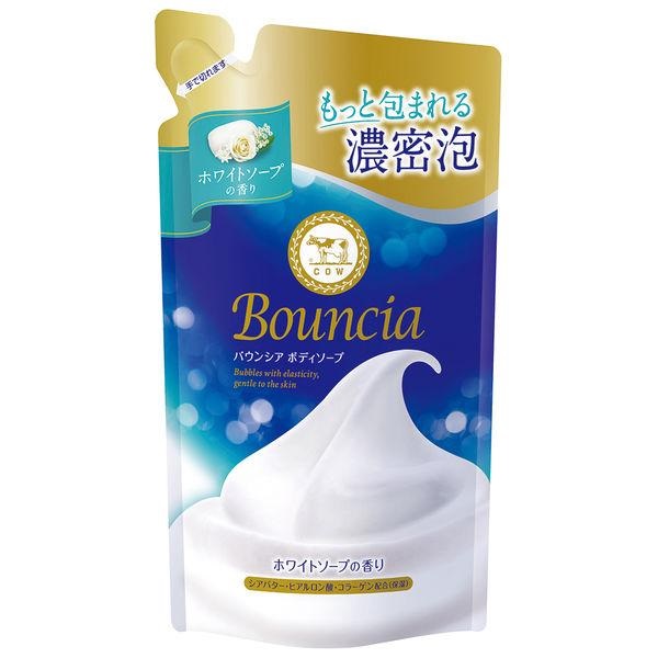 (送料無料)(まとめ買い・ケース販売)バウンシア ボディソープ ホワイトソープの香り 詰替え 液体タイプ（360ｍL）（21個セット）/ 牛乳石鹸