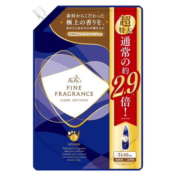 (送料無料)(まとめ買い・ケース販売)ファーファ ファインフレグランス オム 詰め替え 特大（1440mL）（6個セット）/ NSファーファ｜matinozakka