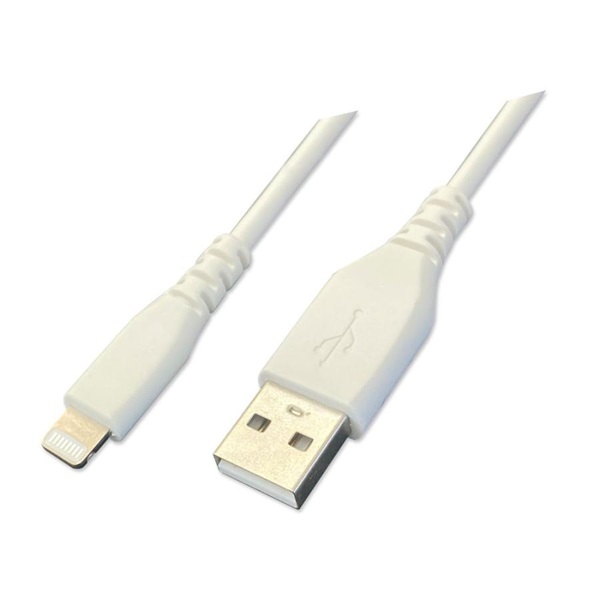 TOPLAND �[�d�E�f�[�^�ʐM Lightning�P�[�u�� 2m CHLS20-WT�i1���j�z���C�g/ �g�b�v�����h