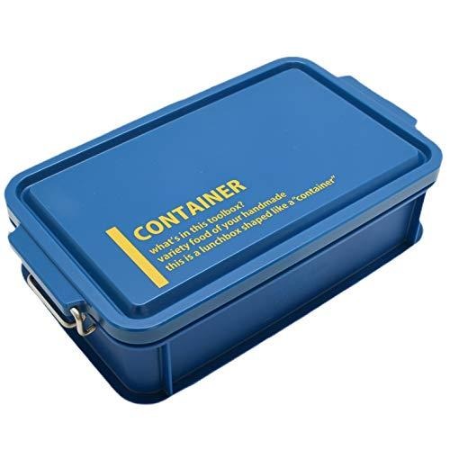 お弁当箱 1段 コンテナランチボックス ランチチャイムNo.3 900ｍL ブルー（1個入）/ OSK