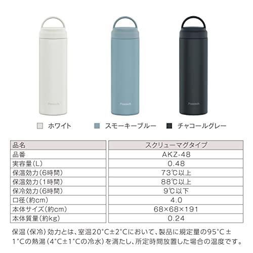 スクリューマグボトル（ハンドル付き）保温 保冷 AKZ-48（480ｍL）チャコールグレー/ ピーコック魔法瓶｜matinozakka｜04