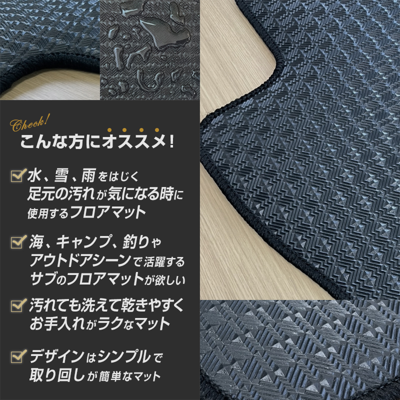 ヤリス ヤリスクロス MXP系/KSP210 フロアマット 防水 撥水 ラバーマット R2/2〜 トヨタ ラバー製 ゴムマット | トヨタ | 03