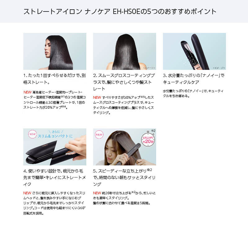 日本最大級 パナソニック Eh Hsoek K ストレートアイロン ナノケア プロモデル ヘアアイロン サロン専売品 プロ仕様 ナノイー ストレート カール 自宅 美容院 美容室 お気にいる Www Aproniaperu Com