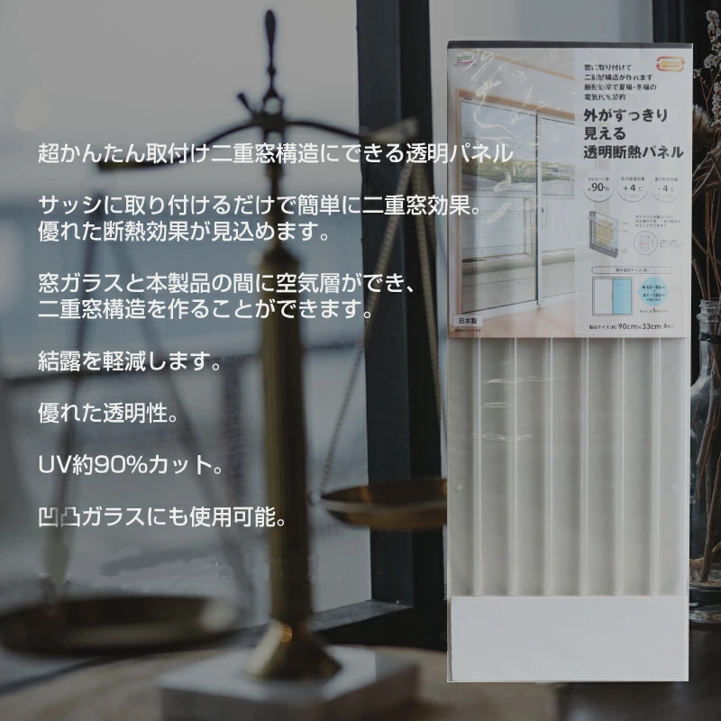期間限定価格商品 窓パネル 6枚入り クリアー 二重窓パネル 断熱 2 蓄熱 結露軽減 その他