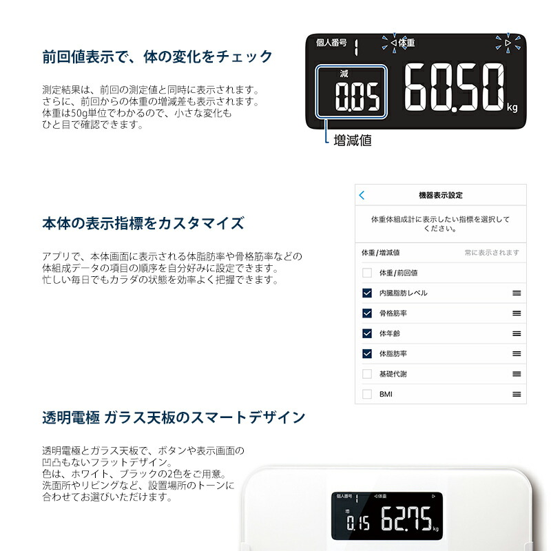 OMRON KRD-608T2 体重計・体脂肪計・体組成計　カラダスキャン カラダスキャン * オムロン【KRD-608T2（-BK/-W）ブラック