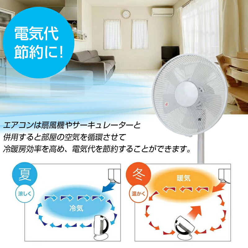 シィーネット DCモーター 壁掛け扇風機 電気代50％OFF CKDF308WH シー