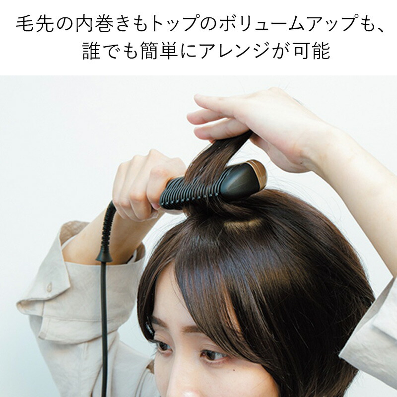 クレイツイオン ボリュームメイク コームアイロン CIK-G12G 海外対応 ヘアアイロン ヘアーアイロン ブラシ型アイロン CIKG12G  CREATEION くし型アイロン