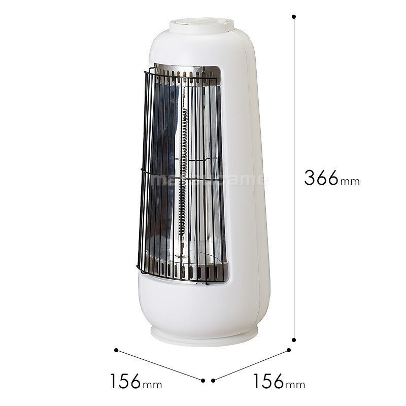 Brissa ミニカーボンヒーター BDTM300WH ヒーター 首振り 省エネ