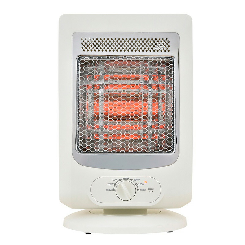電気ヒーター レトロ調 電気ストーブ ワイド＆スポット EDCT-BK08 山善 | 山善