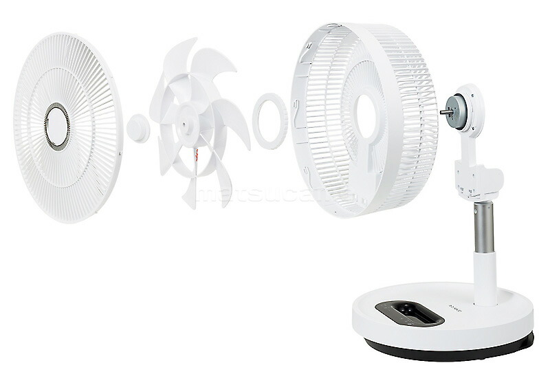 PaTaFAN 30（パタファン30） DC折り畳み扇風機 BFDC300WH ブリッサ パタファン BFDC300WH 電気代50％OFF 折りたたみ扇風機 大型
