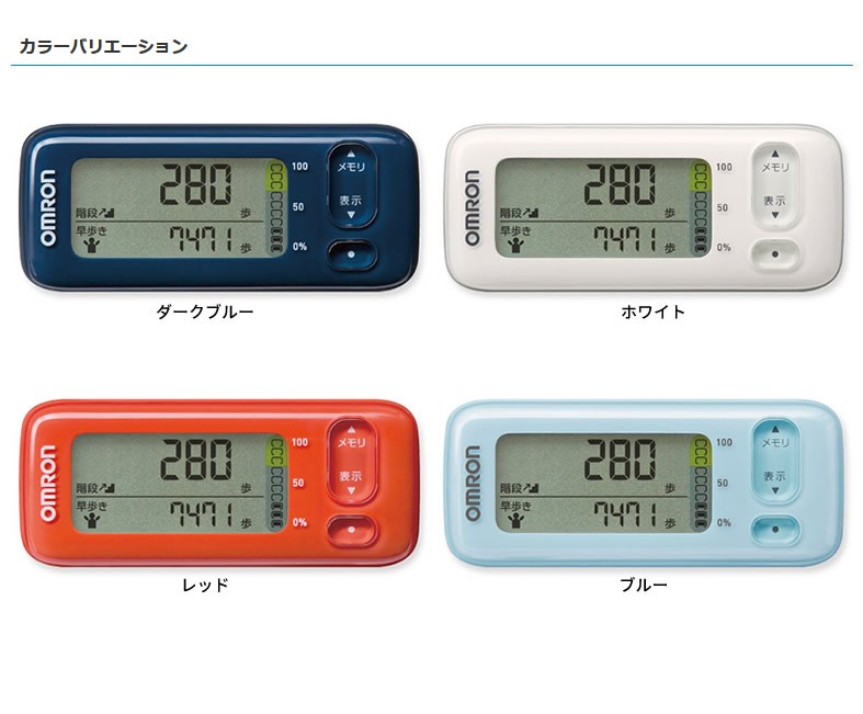 オムロン 活動量計 （レッド）OMRON カロリスキャン HJA-405T-R