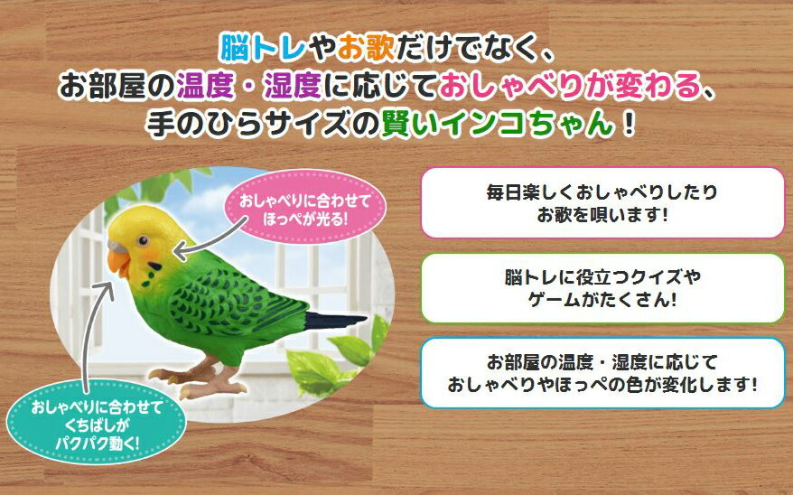 毎日おしゃべり 天才インコちゃん 音声認識人形 お話し人形 毎日おしゃべり 天才インコちゃん 音声認識人形 お話し人形 おしゃべりロボット 毎日お喋り しゃべる人形 天才インコチャ 代購幫