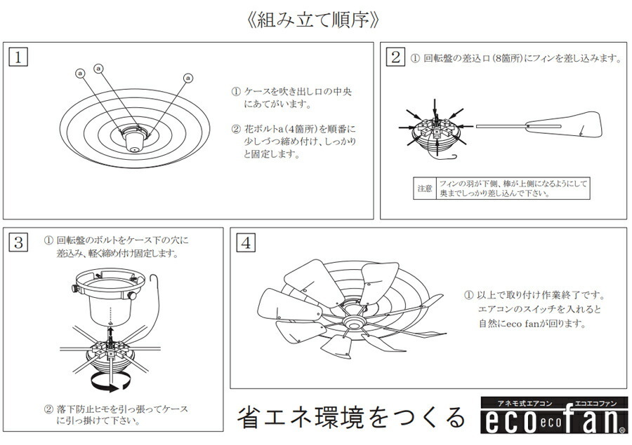 エコエコファン TEA-201 アネモクーラー用 ロータリー式 丸型 エアコン