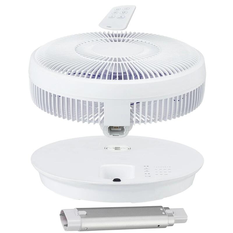 ユアサプライムス 折り畳み 扇風機 YT-D3493EFR 電気代50％OFF