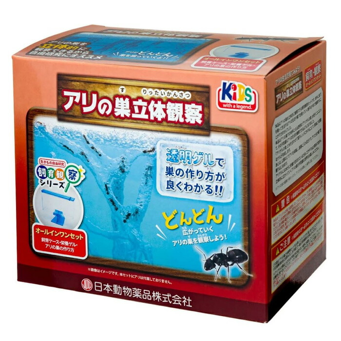 アリの巣　観察セット×4 アリの巣 あり観察キット 飼育ケース 砂 自由研究 小学生 あり
