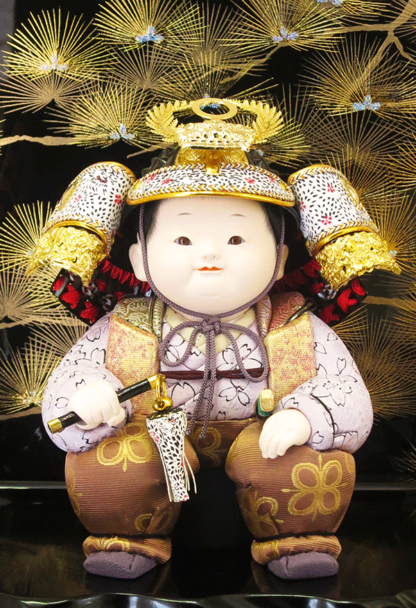 五月人形 皐月童 木目込み人形 工房東玉 倭 コンパクト 可愛い 子供