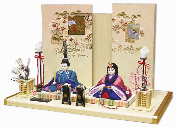 雛人形 ひな人形 木目込み 人形 工房ゆうき もも雛 親王飾り 道翠