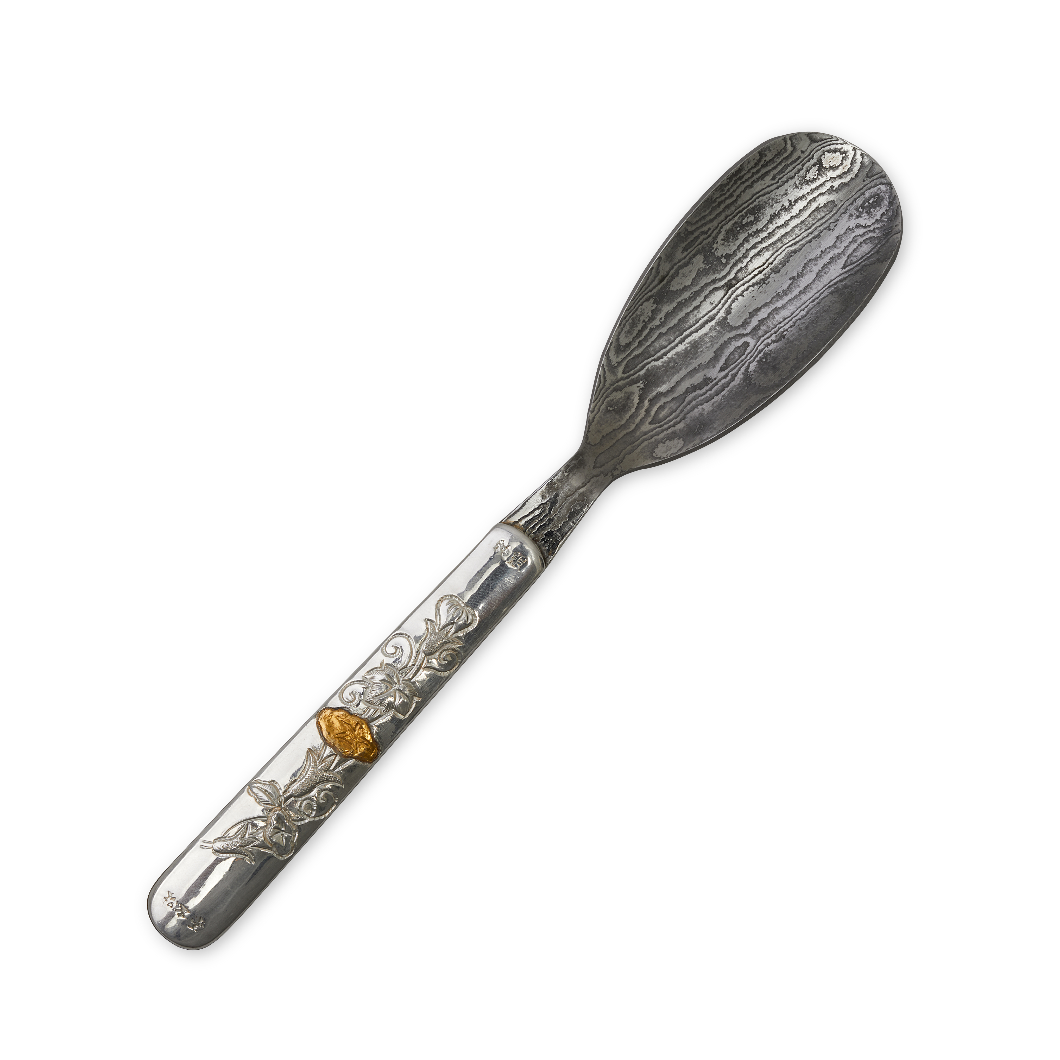 日本製 松本堂 純銀製 お茶用 茶杓 ちゃしゃく 茶シャベル 茶さじ