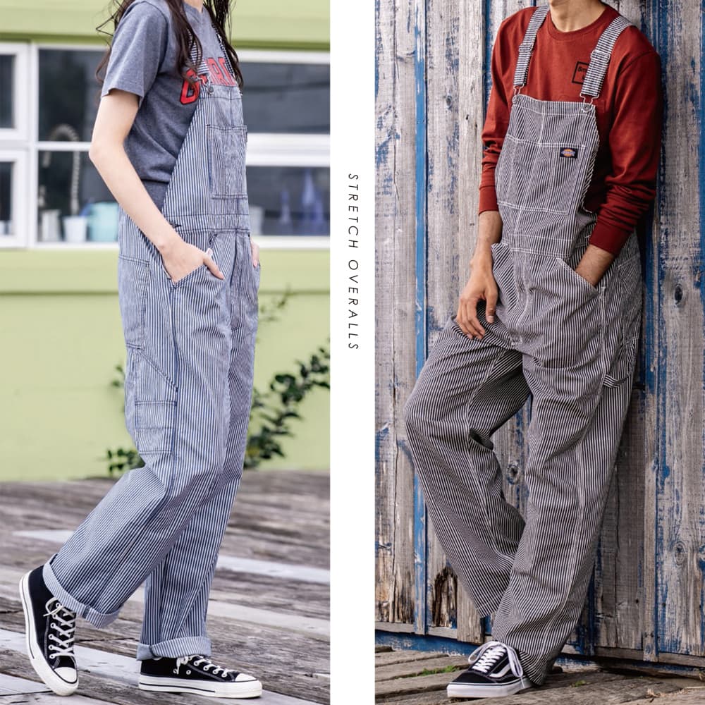 Dickies ディッキーズ ツナギ D-7109 ライト ストレッチヒッコリー