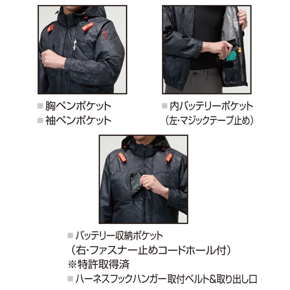 BURTLE バートル エアークラフト 空調ウェア AC2096 set フルハーネス
