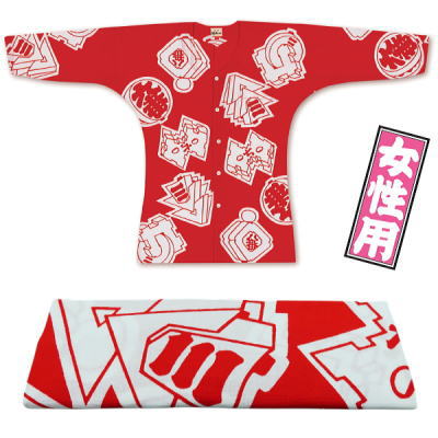 東京江戸一★まとい（特撰手拭）大サイズ（Ｌ）★大人鯉口シャツ★祭り 東京江戸一・まとい赤（特撰手拭）特大サイズ（LL）大人鯉口