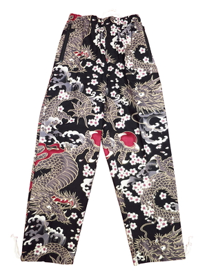 鯉口シャツ 桜と龍（宇金カラシ）巾広サイズ（３Ｌ）　大人鯉口シャツ単品 男女兼用 義若オリジナル 鯉口シャツ 桜と龍（抹茶緑）大人鯉口シャツ単品 男女兼用 義若