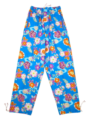 鯉口シャツ 辻が花（ブルー）大人鯉口シャツ単品 男女兼用 義若オリジナル 鯉口シャツ 金彩牡丹と桜（藍黒）大人鯉口シャツ単品 男女兼用