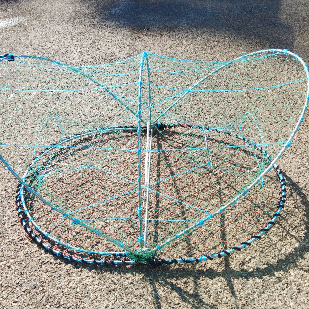 【プロ仕様】緑テグス ワタリガニカゴ 30枚セット ガザミカゴ カニカゴ 蟹カゴ 蟹篭 魚採り 蟹採り 漁具 蟹取り 渡り蟹 カゴ漁 仕掛け もんどり モンドリ 爆買_12