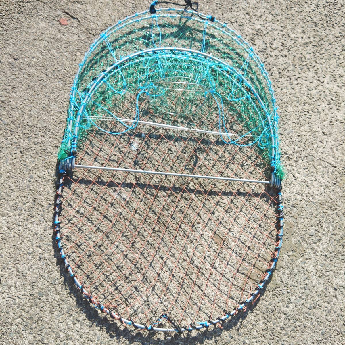 【プロ仕様】緑テグス ワタリガニカゴ 30枚セット ガザミカゴ カニカゴ 蟹カゴ 蟹篭 魚採り 蟹採り 漁具 蟹取り 渡り蟹 カゴ漁 仕掛け もんどり モンドリ 爆買_4