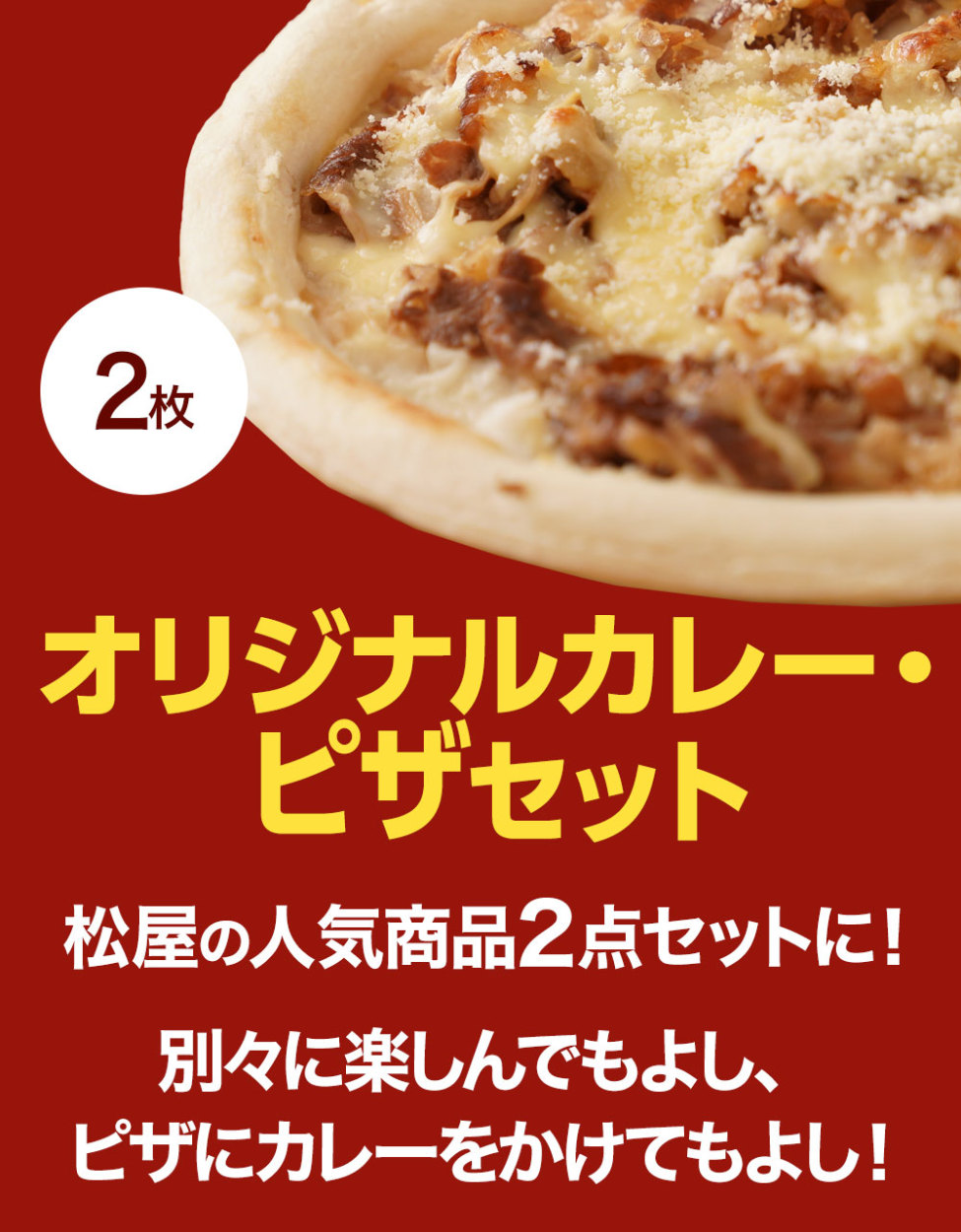 松屋カレー・牛めし風ピザセット 計12袋 保存食 牛丼 肉 仕送り 業務用