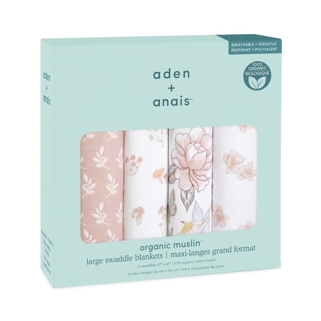 aden+anais aden&anais オーガニックスワドル 4枚パック