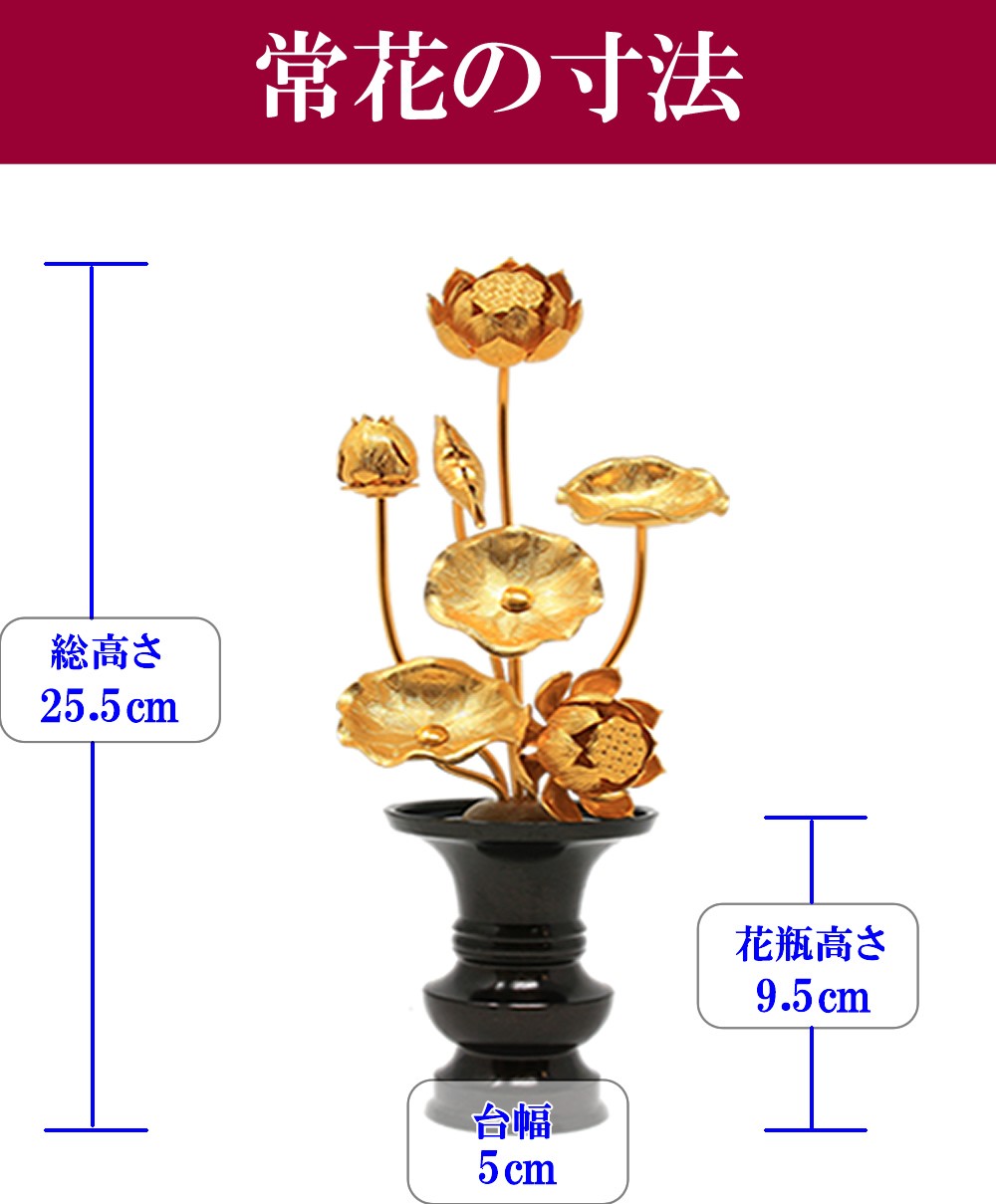 常花 仏花 常花セット 花立 お仏壇用仏具 蓮花 はすはな 花立