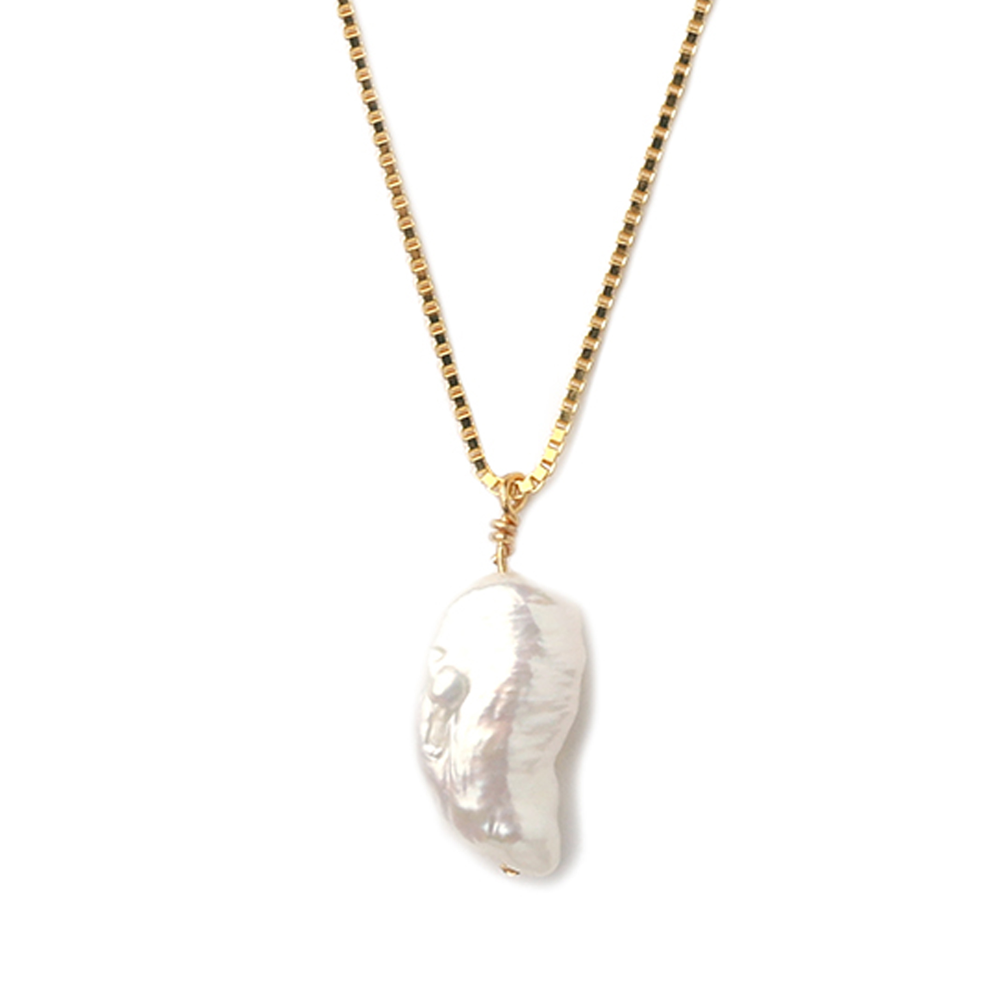 ネックレス レディース バロック パール パールネックレス K18 18K 18 