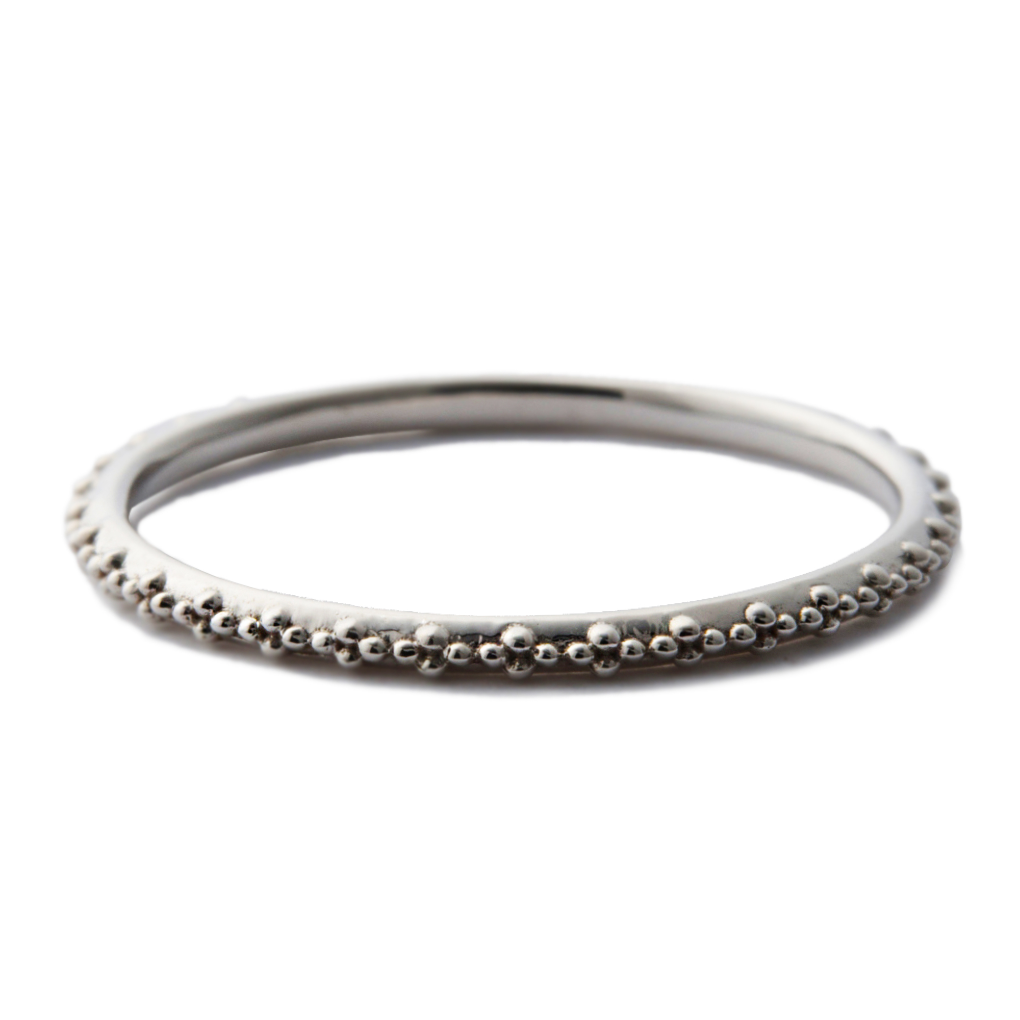 10K ホワイトゴールド　　ブラックダイヤ　リング　指輪　9号 ブラック ダイヤモンド リング ホワイトゴールド |スタイル 5862W