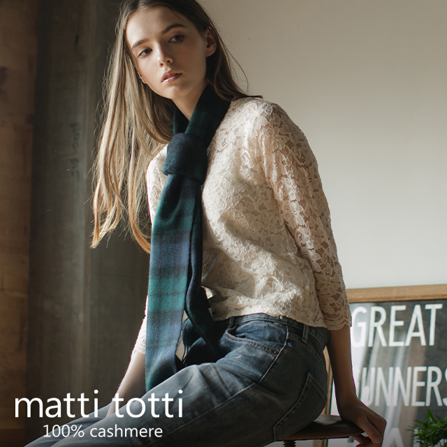 matti totti（マッティトッティ） カシミヤ マフラー 100% 大判