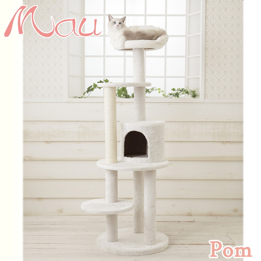 キャットタワー　mau タワーポム Mauタワーポム】キャットタワー 据え置き コンパクト 子猫