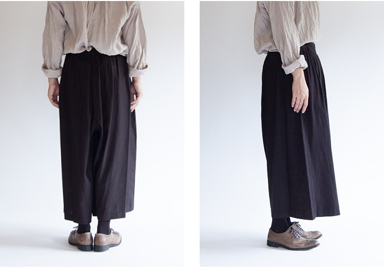 pas de calais パドカレ　コットンガウチョパンツ pas de calais パドカレ コットンガウチョパンツ