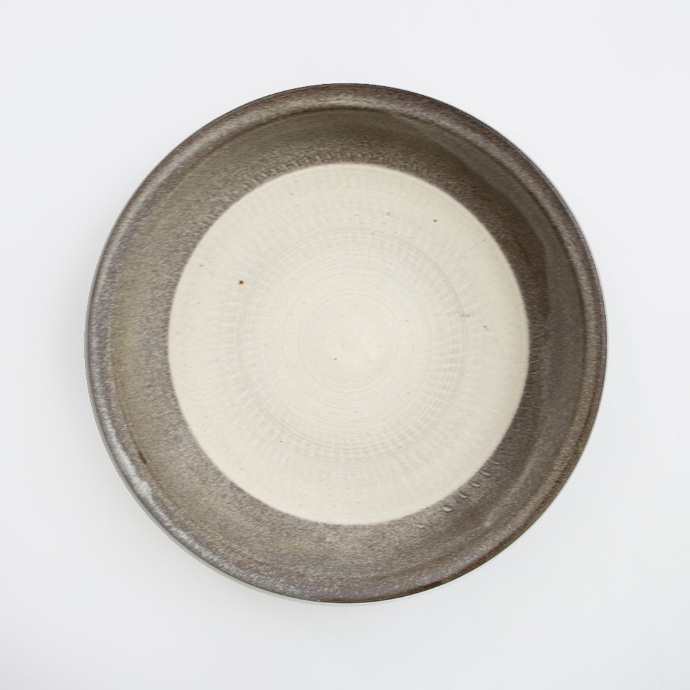 小石原焼 翁明窯元 グラタン皿 丸皿 陶器 器 ツートンマット