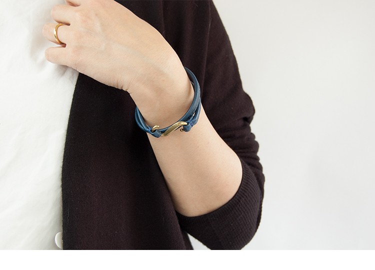 ART BROWN（アートブラウン） レザーブレスレット 本革 イタリアン