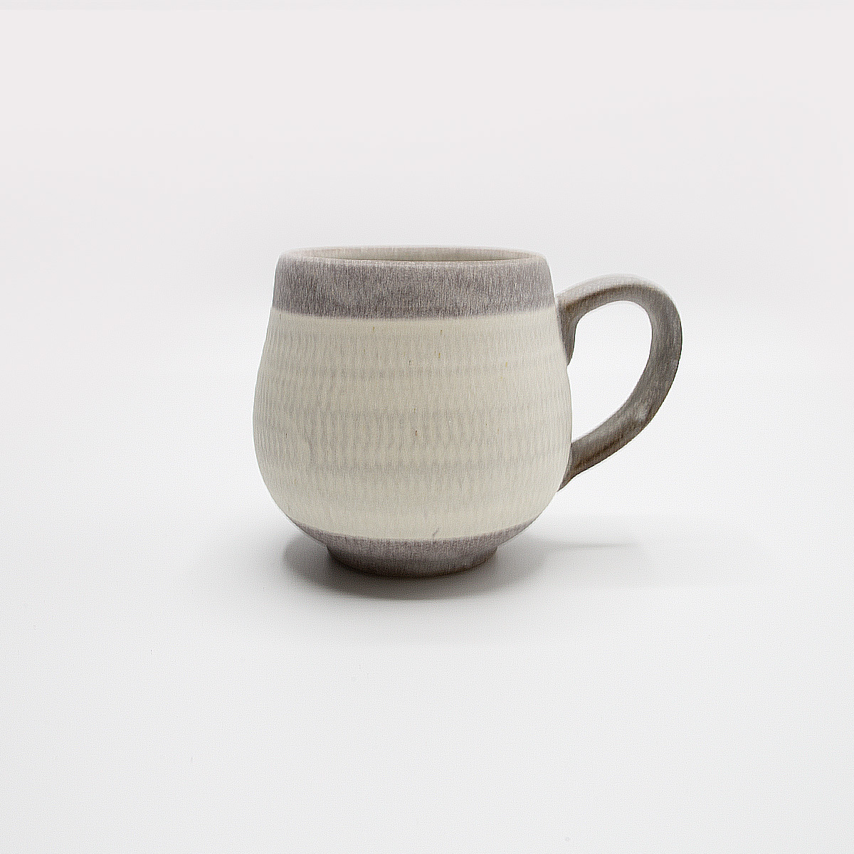 小石原焼 翁明窯元 コーヒーカップ カップ とびかんな ツートンマット