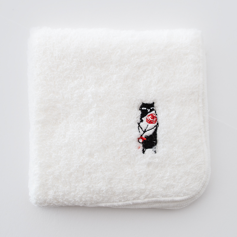 猫 CAT 刺繍 犬 柴犬 DOG タオル ハンカチ タオルハンカチ 日本製 ミニサイズ ギフトラッピング ギフト プレゼント ふわふわハンカチ