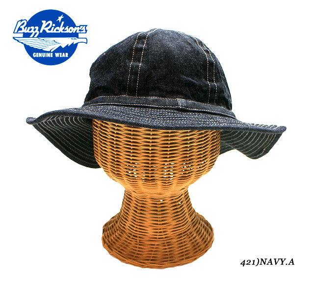 バズリクソンズ HAT, WORKING, DENIM BR01476 Lサイズ BUZZ RICKSON'S RICKSON'SHAT,WORKING,DENIM No.BR01476 : マウナケア