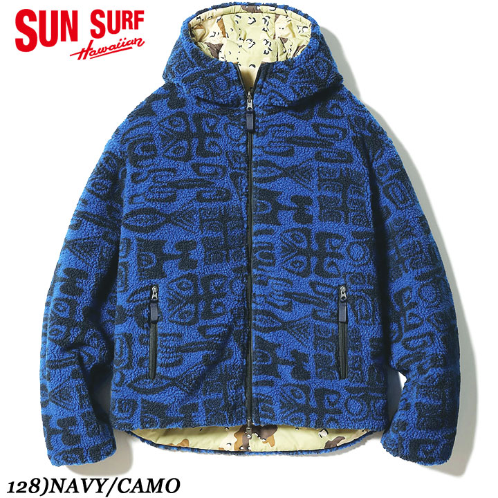 SUN SURF SURFRIDERS REVERSIBLE BOA HOODIE PRIMALOFT No.SS15830