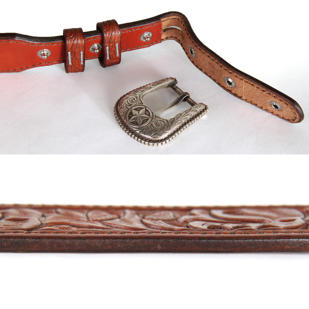 Alfonso of Hollywood Leather 幅3.8cm レザーベルト メンズ