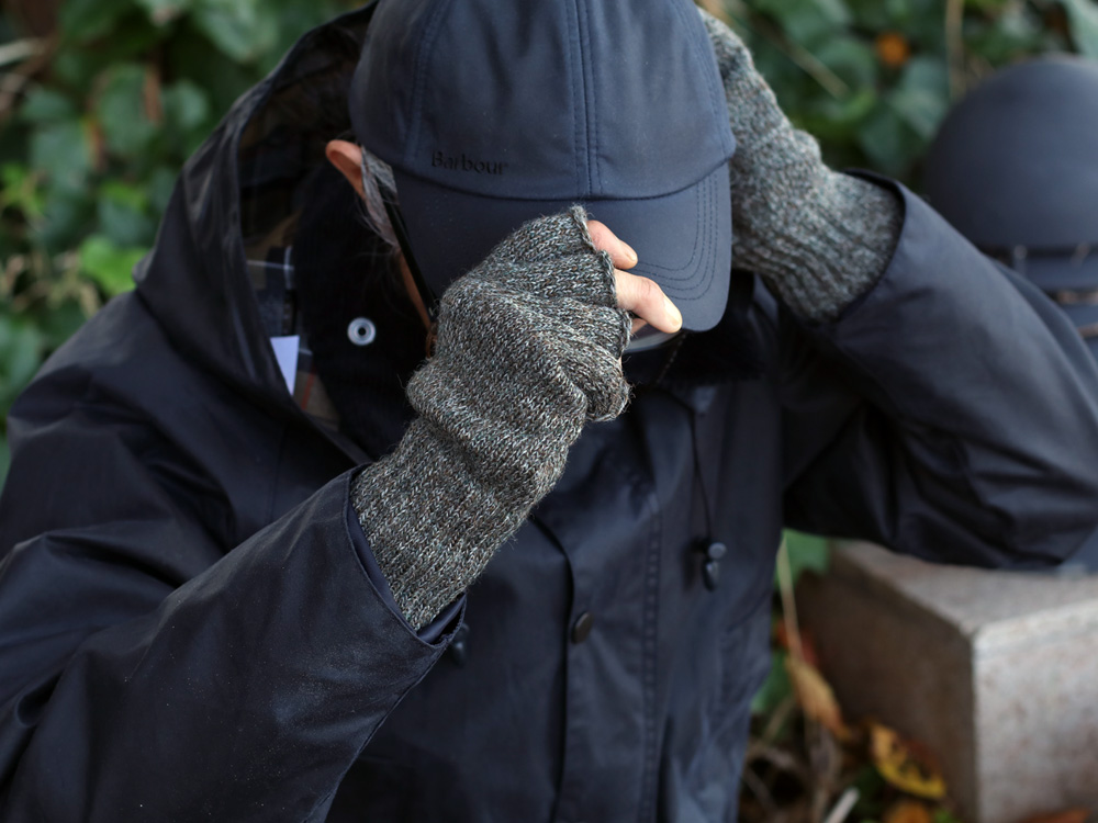 公式 Barbour バブアー FINGERLESS GLOVE フィンガーレスグローブ