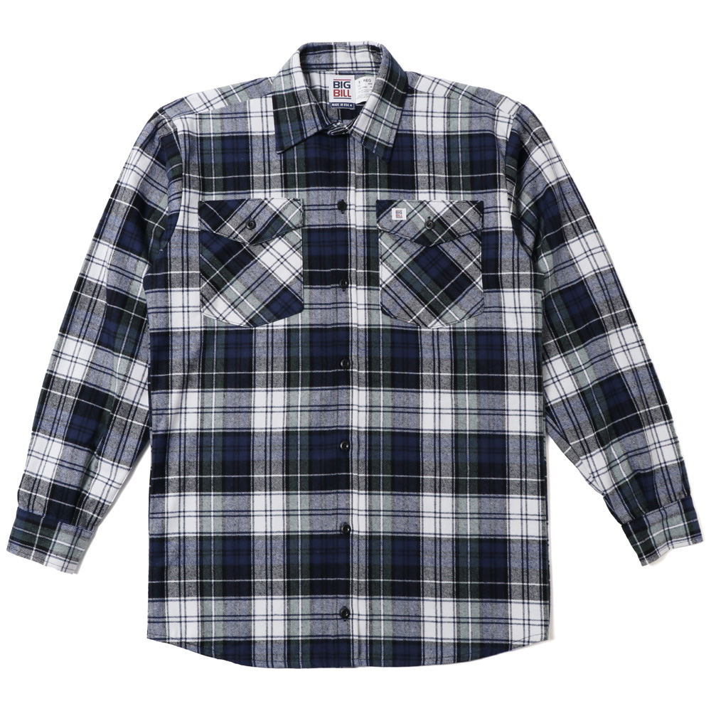 BIG BILL ビッグビル Premium Flannel Work Shirt 121 長袖 フランネル