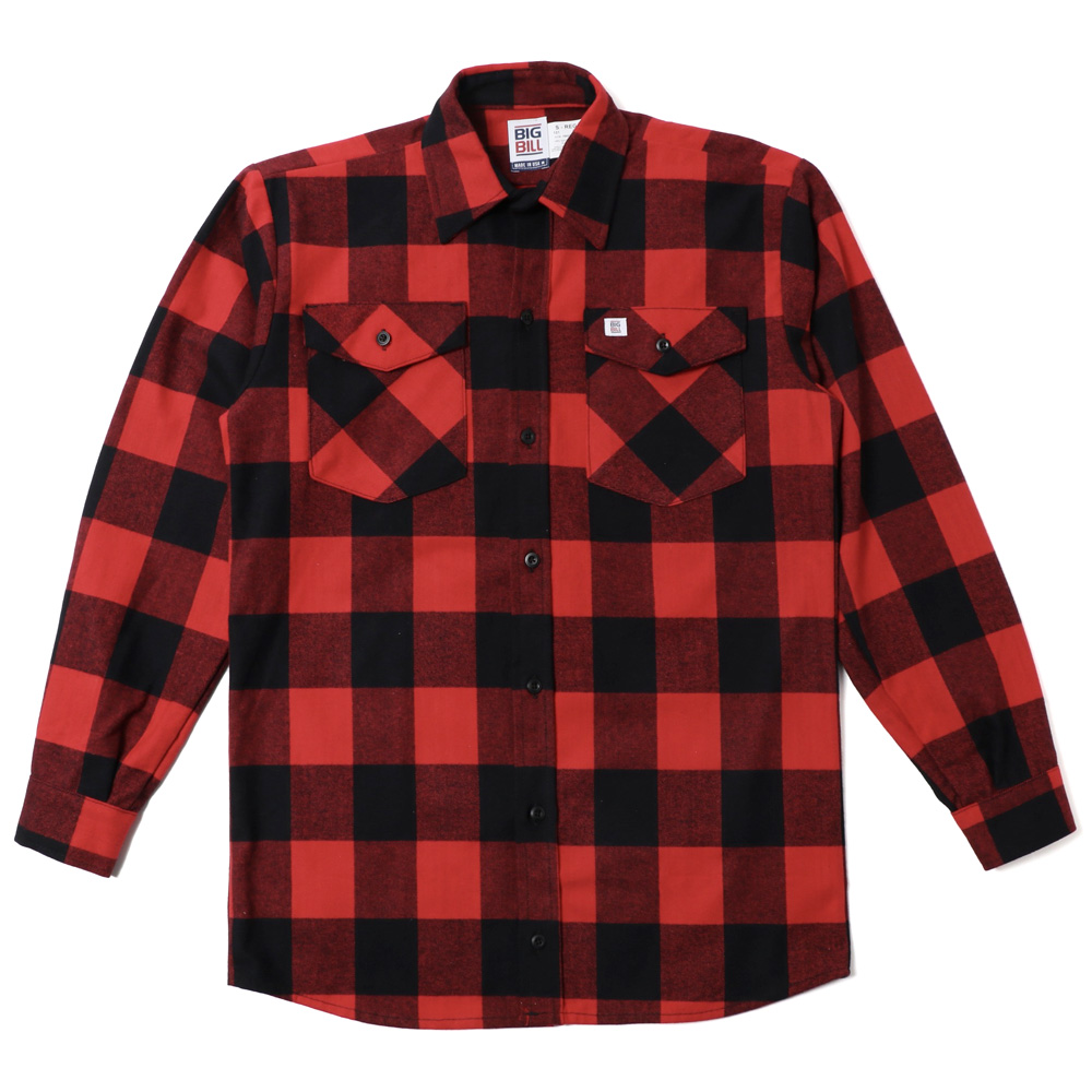 BIG BILL ビッグビル Premium Flannel Work Shirt 121 長袖 フランネル