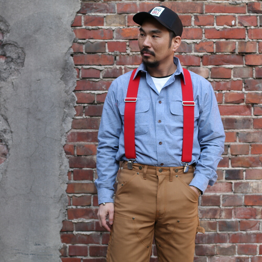 BIG BILL 【メール便配送】BIG ビッグビル Clip-On Suspenders X